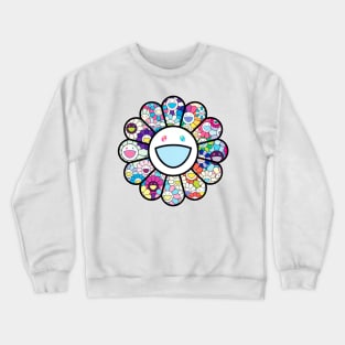 TAKASHI MURAKAMI HAPPY SMILING FLOWER Crewneck Sweatshirt